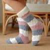 Womens Fuzzy Thermal Sock Plush Grip Hemp Winter Soft Female Home Indoor Warm Bedroom Non slip fluffy Thick Slipper Floor Sock