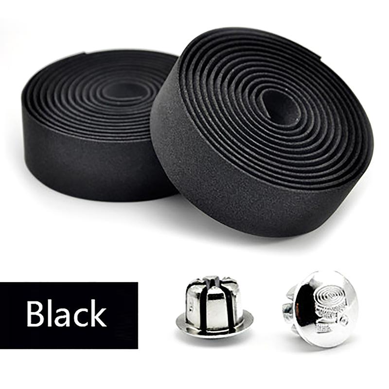 2 Pcs Eva Bicycle Handlebar Tape Cycling Mountain Bike Handle Belt Reflective Wrap Road Bike Belt With Bar Plugs