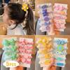 Cartoon Intestine Hair Bands For Kid Sweet Elastic Rubber Bands Fashion Hair Accessories Girls Nylon Hair Ties