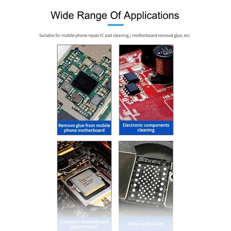 SUNSHINE SS-022B SS-022A Perie Sigură Antistatică Perie Curățare Placă de Bază PCB pentru Kit Instrumente Reparație Telefon Mobil Set Dublu Cap