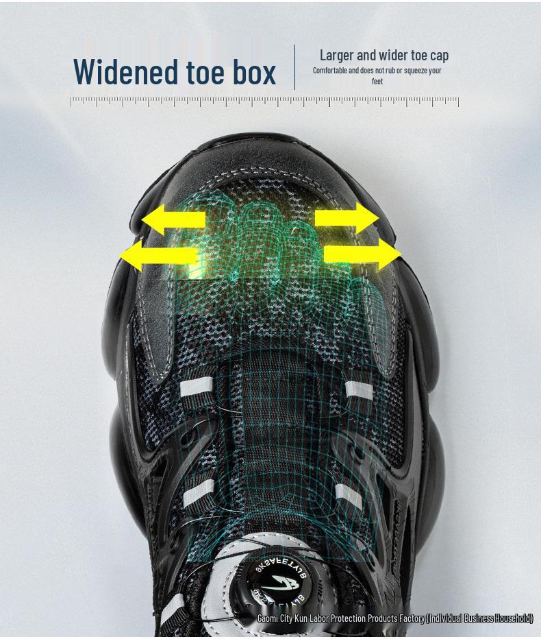 Men's Steel Toe Work Shoes: Anti-Smash, Anti-Puncture, Comfortable, Long-Lasting Wear