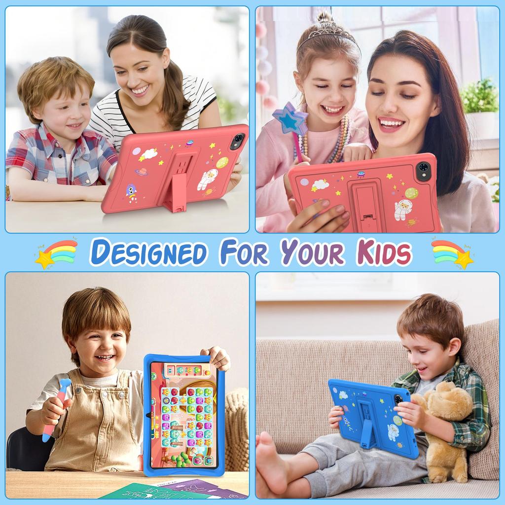 ExcitPower K10 Tablet per Bambini da 10,1 Pollici Android 16, 4GB RAM 64GB ROM, Ampio Display Widevide L1, Octa-core RK3562, 5000mAh, WiFi 5G