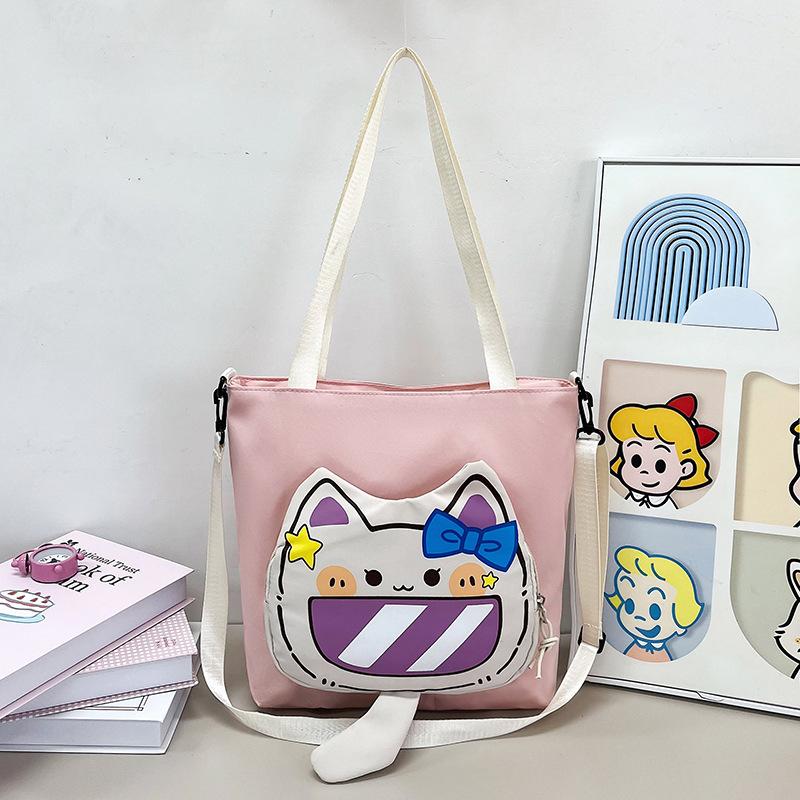 

Новая корейская версия модная универсальная сумка-мессенджер женская большая вместимость сумка на плечо студенческая модная сумка для класса сумка-мессенджер розовый