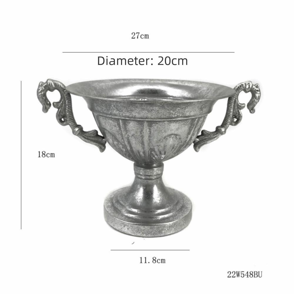 Classical Iron Flower Vase Simple Roman Plant Pot New Flower Planter  Home Decoration
