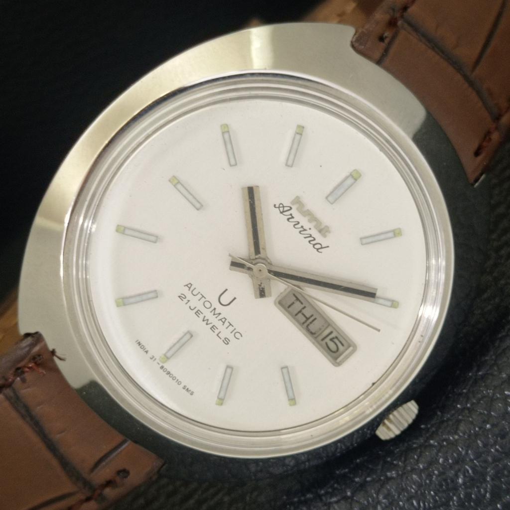 

HMT ARVIND VINTAGE AUTOMATIC 6501 INDIAN MENS ORIGINAL DIAL WATCH a703272-1 R213a-a703272