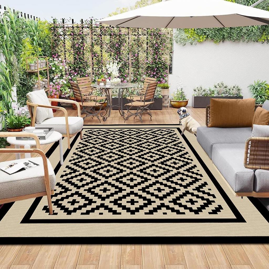 Popular Outdoor Awning Camping RV Mat - Woven PP Plastic for Garden, Lawn, Pool, Deck, and Porch