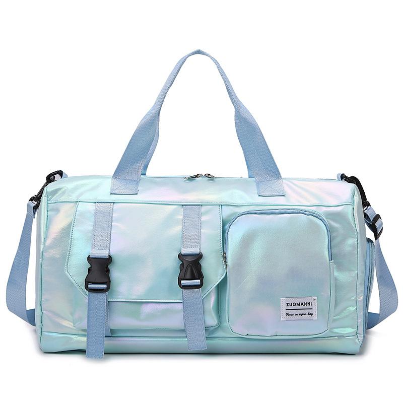 New travel bag large capacity multi-functional wet and dry sports fitness bag independent shoe compartment crossbody bag yoga bag