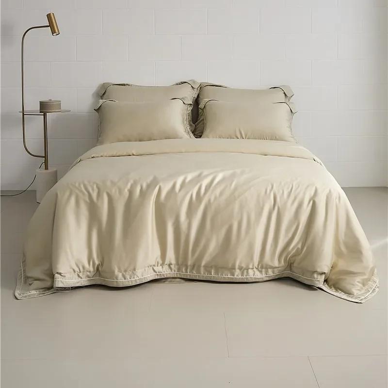 Svetanya Egyptian Cotton Sheets Pillowcase Duvet Cover Bedding Sets Twin Full Queen King Size Bed Linens Solid Color