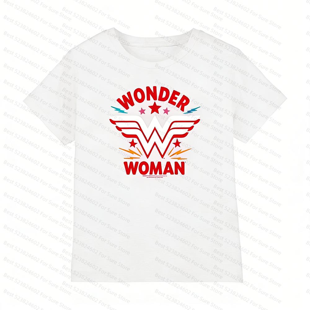 Wonder Women Kids TShirt Classic Comic Book Short Sleeve Cotton Tee for Shirts Women Tshirts Comfortable and Versatile Tops
