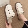 Baotou Sandals Women's New Models Summer Wear Thick-soled Two and a Half Slippers Summer Soft-soled Beach Luo