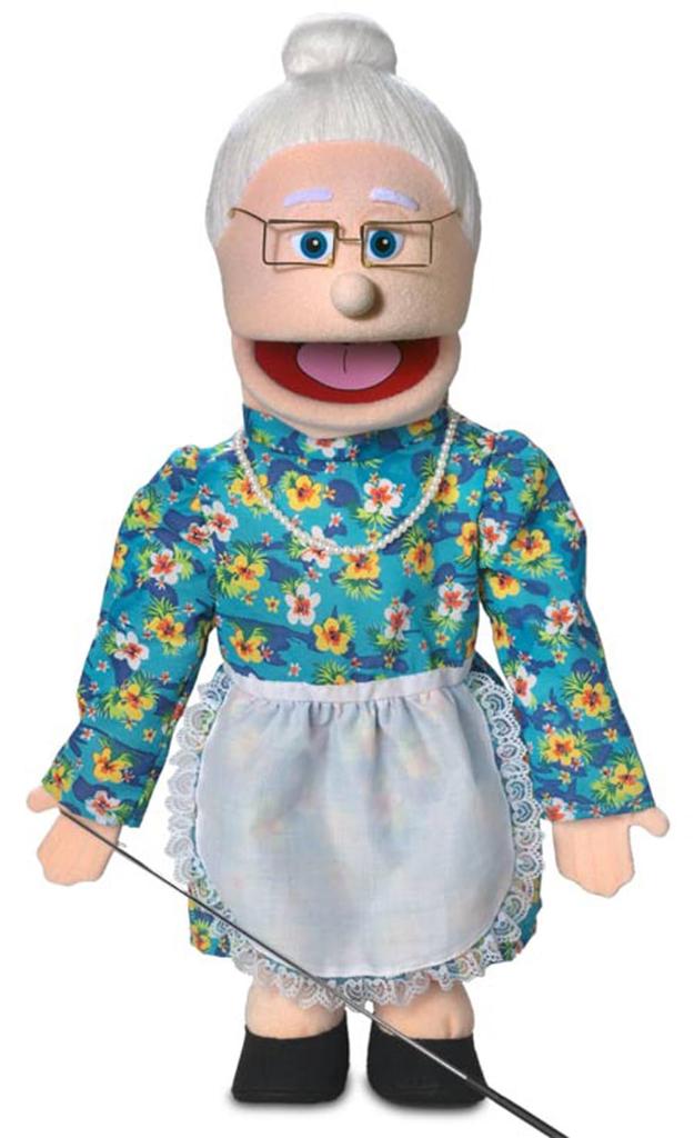 25-Zoll Bauchrednerpuppe, Oma Peach, Ganzer Körper