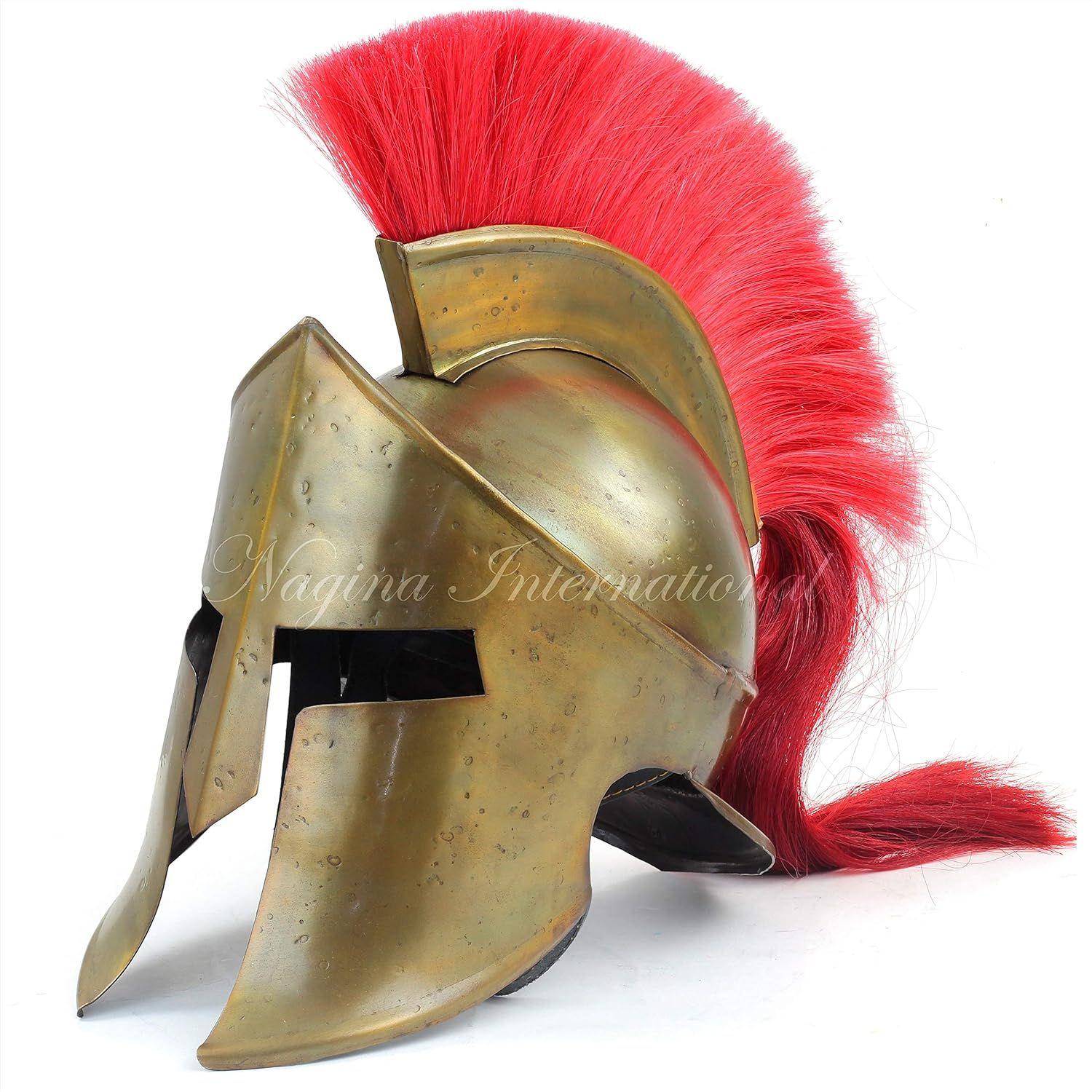 

Medieval Armour King Leonidas Greek Spartan Roman Helmet | Spartan Legions Helmet 300 Movie Authentic Replica Helmet