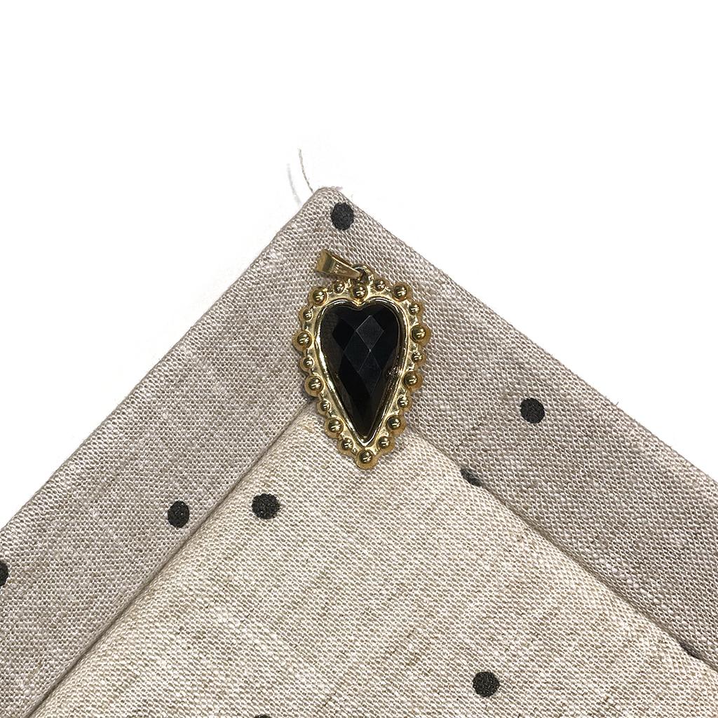 1Pc, Natural Stone Faceted Heart Pendant 19x28mm Golden Lace Bezel Frame Single Hole Charm for DIY Necklace Jewelry Making