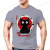 Kawaii Cat Japanese Black Anime Cat Men's T Shirt Tee T-Shirt Kawaii Clothes Shirts for Women Tops Graphic T Shirts Camisetas