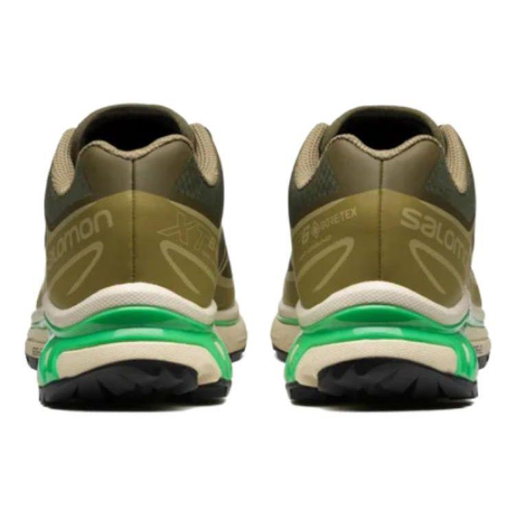 Salomon XT-6 Comfortable Versatile Fabric Shock Absorbing Durable Low Top Running Shoes Unisex Running Shoes Green 472923