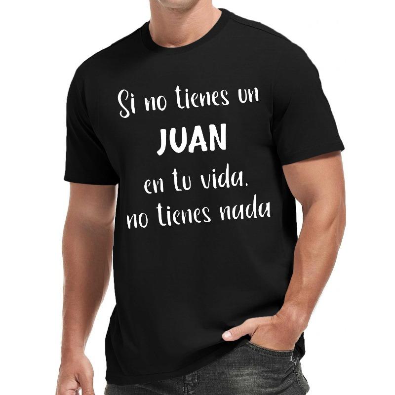 

Fun Spanish Men s Short Sleeve T-shirt Summer T-shirt Top, Oversized, Cool, Casual, Fashionable, Suitable for Outdoor Activities 4XL чорний