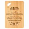 Cutting Board - PLANETEE - A Noam Also Great - Bamboo - 30 X 20 X 1 Cm - Hanging Hole 24 Mm