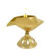 Pure Brass Akhand Diya, Shankh Shape Brass Diya Deepak, Villakku for Diwali Lakshami Poojan, Daily Worship Diwali Gifts