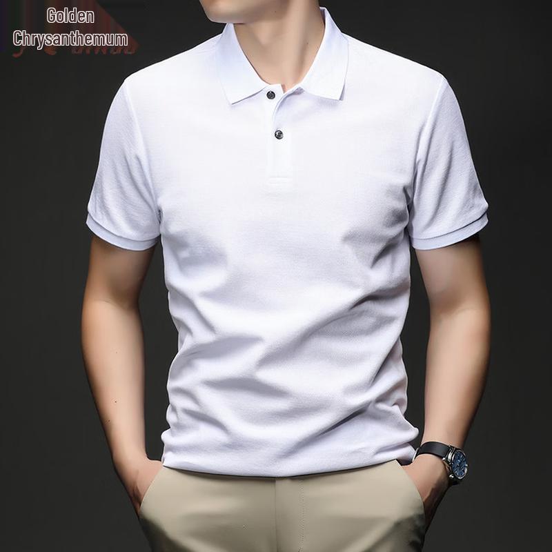 Men's 100% Cotton Short Sleeve Polo Shirt
