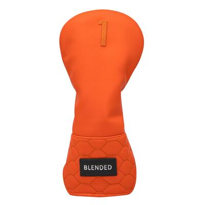 Golf Club Head Covers Overflowing Orange Wood Covers Driver Fairway Wood Utility Hybrid Head Covers with Number Tag