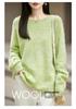 2026 Autumn/Winter Women's Cashmere Wool Long Sleeve Round Neck Knitwear Sweater