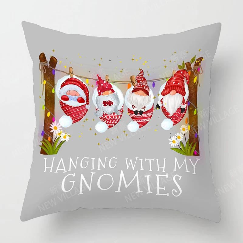 Christmas Series Pillowcases Sofas Cushion Covers  Home Decor Can Be Customized for Holiday Celebrations 40x40 50x50 60x60 35x35