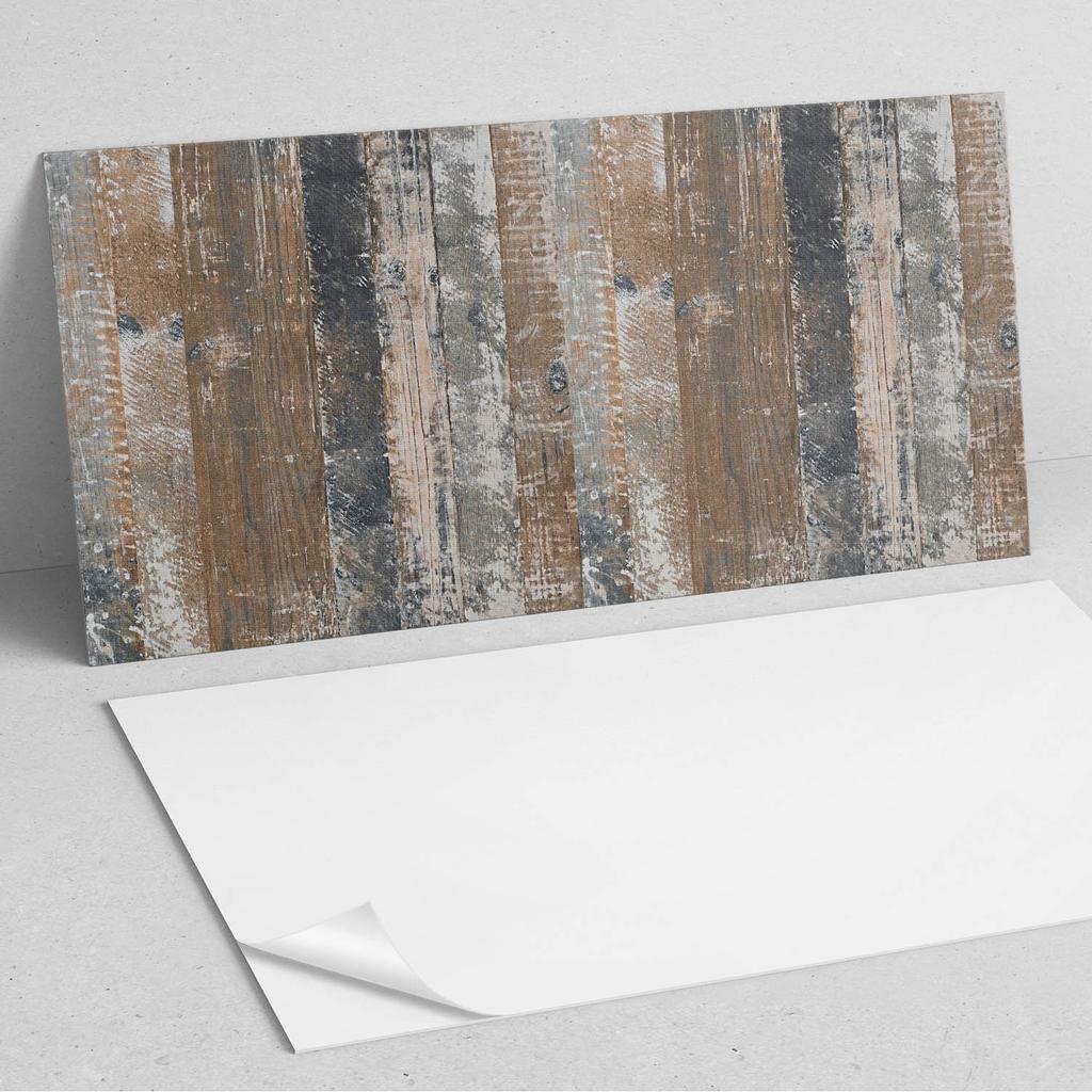 Panel Winylowy Samoprzylepny Z Nadrukiem Do Salonu 100X50 Cm Deski W Naturalnym Stylu