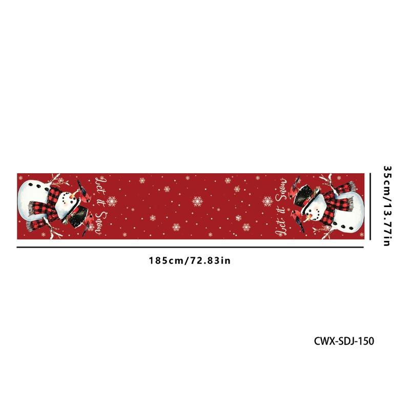 Christmas Tablecloth, Tablecloth, Holiday Party, Dining Table, Restaurant, Living Room Decoration, Banner