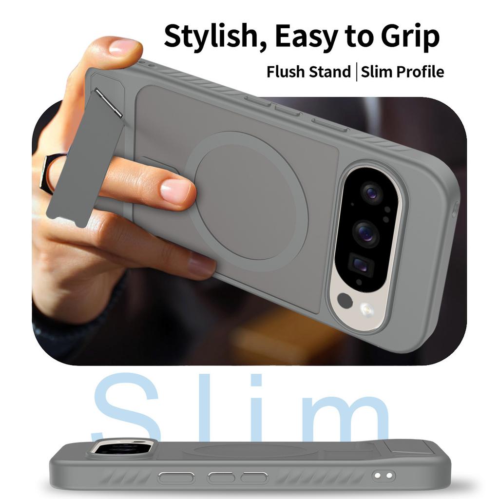 Applicable to Google Pixel11Pro Magnetic Stand Mobile Phone Case Pixel11 Skin Feel Pixel10Pro Protective Case 9