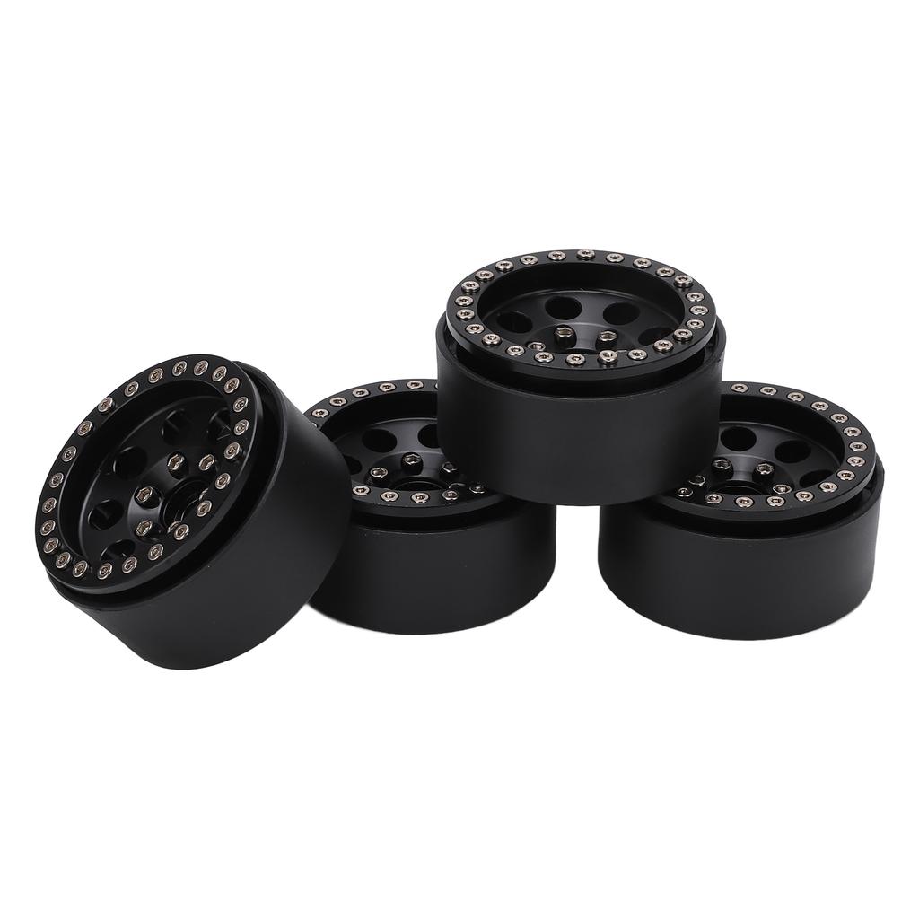 4pcs 1.9 Inch RC Metal Beadlock 8 Round Hole Wheel   Hubs for   SCX10 90046 RC 1Celsius10 Car