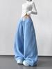 2025 Winter Korean Style Loose Fleece Wide-Leg Women's Casual Sweatpants