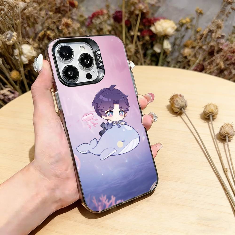 

Love D-Deepspac Rafayel Phone Case For iPhone 17,16,15,14,13,12,11 Plus,Pro Max,XS,Colorful Silver Black Cover iPhone15ProMax