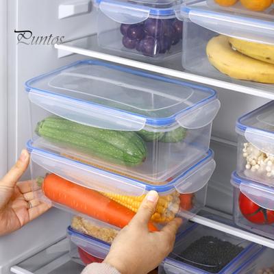 Kitchen Refrigerator Rectangular Crisper Heat-resistant Convenient Odor-free Microwave Safe Plastic Fruit Storage Seal Boxes