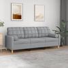 VidaXL 3-seater Sofa with Light Grey Pillows 180 Cm Fabric, Sofa, Living Room Sofa, 3-seater Fabric Sofa, Sofa 3200790