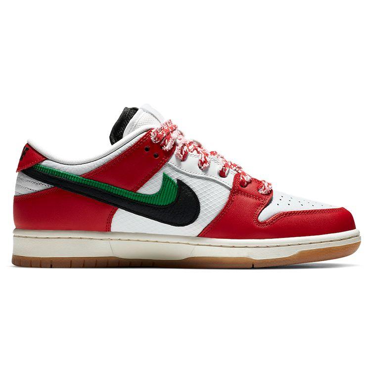 Nike Frame Skate x Dunk Low SB Habibi Unisex Sneakers Red Chile-Red White CT2550-600