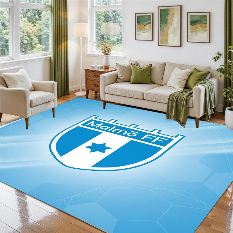 Malmö FF Design Crystal Velvet Rug Soft Decorative Mat for Bedroom Entrance