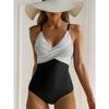 2025 Swimming Suit for Women One Piece Swimsuit Plus Size Swimwear Sexy Deep V-neck Bodysuit Bikini Thong Monokini Bathing Suit