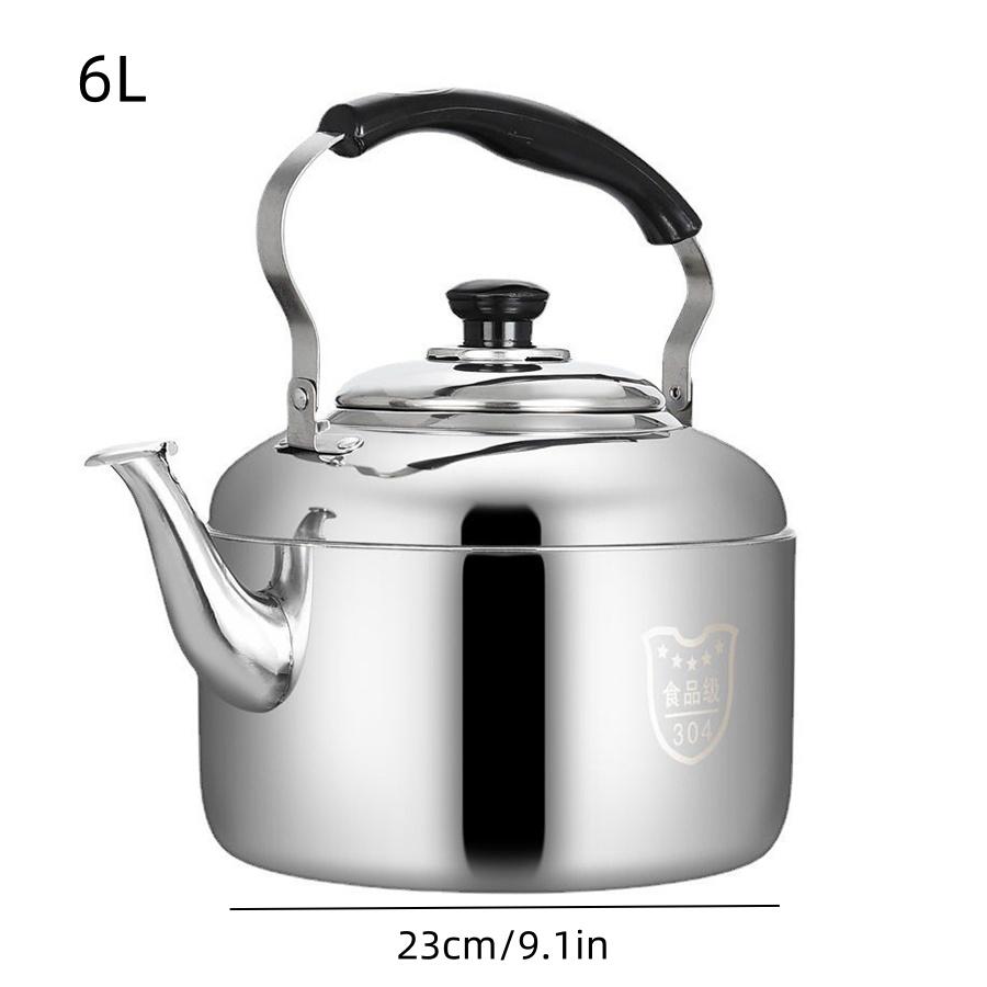 Tea Kettle Stainless Steel Water Bottle Whistling Tea Kettle Stovetop 4L/5L/6L Loud Whistle Water Kettle Stainless Steel Teapot