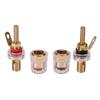 2pcs/set/10pcs/set Extended Speaker Terminal Binding Post, 4mm Banana Plugs Socket Brass- For Speaker, Amplifier & Loudspeakers