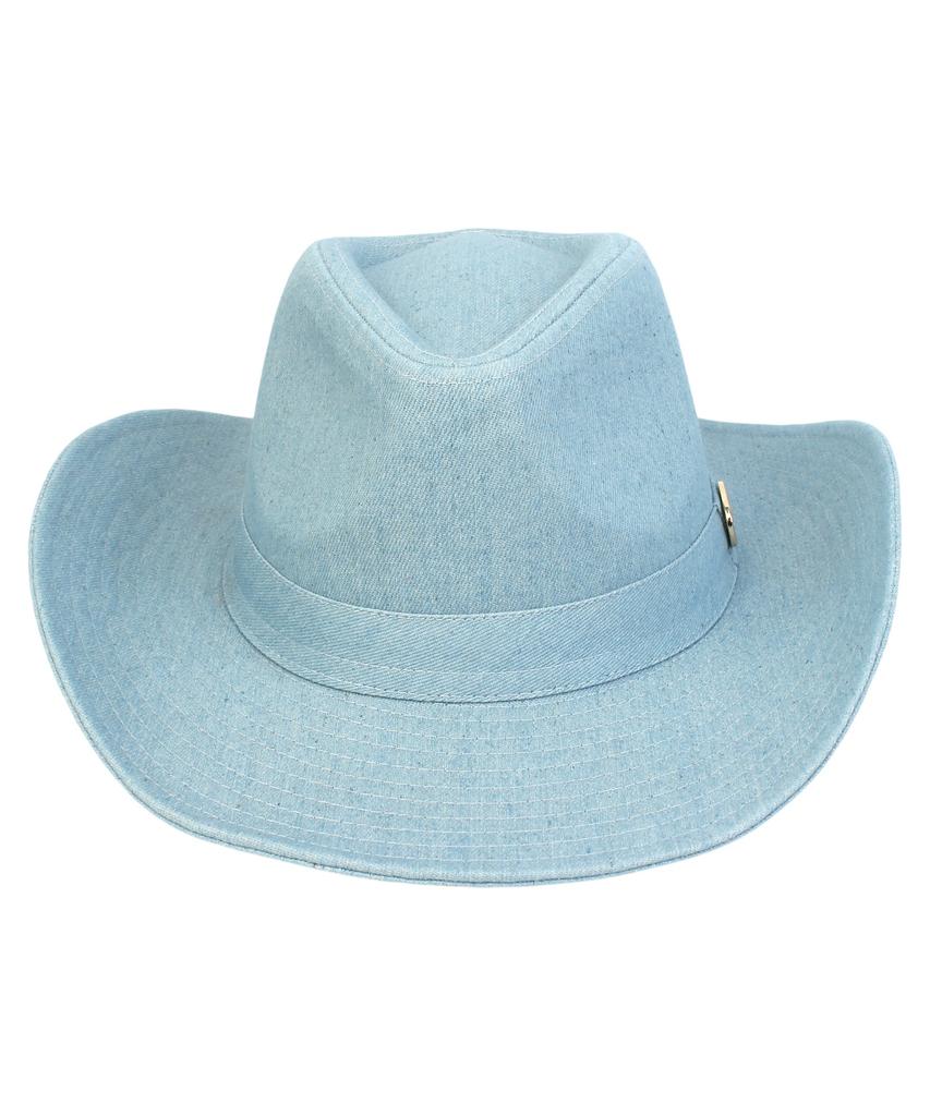 Yunibeosyeolkemiseuteuli Cowboy Light Denim Fedora Cowboy Fedora