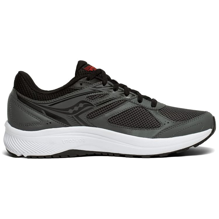 SAUCONY Cohesion 14 Mesh Cushioning Slip Resistant Abrasion Resistant Low Top Running Shoes Men's Gray Black Standard M S20628-7(M )