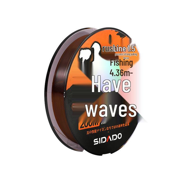 SIDADO Clear Wave 200m Fishing Line - Wear-Resistant, Long Casting, Big Fish Main Leader Line