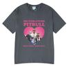 Rapper Pitbull Mr Worldwide Graphic Vintage Washed T Shirt Unisex Women Clothing Fashion Hip Hop Tshirts Summer Cotton Streetwear
