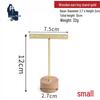 Detachable Wood & Metal Jewelry Display Stand with Round Base - Gold and Black Options