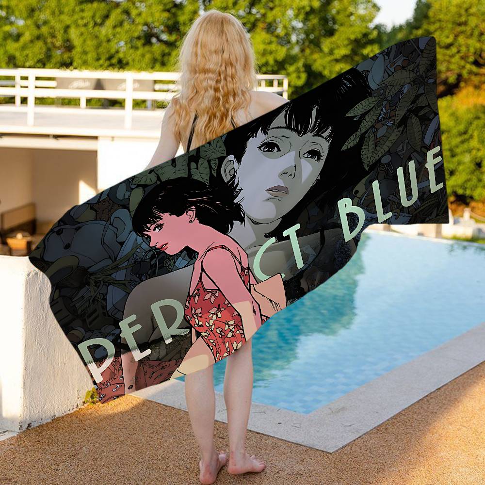 Horror Movie P-perfect B-blue Bath Towel Microfiber Soft Water Absorbing Breathable For Girl Kids Cartoon Beach Towel
