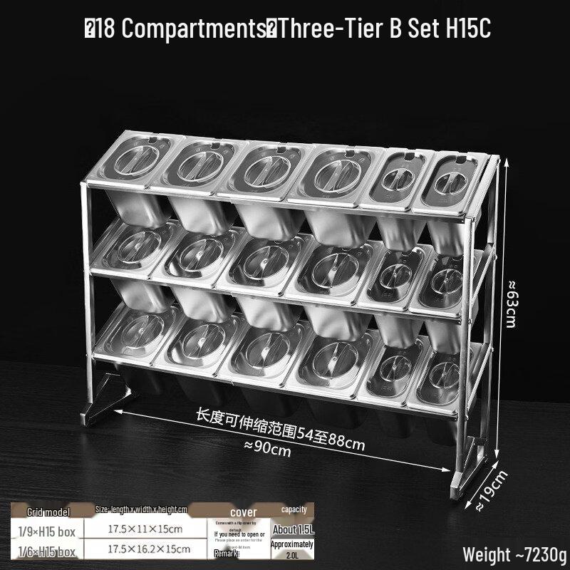 Zhebu Stainless Steel Multi-Compartment Food Container