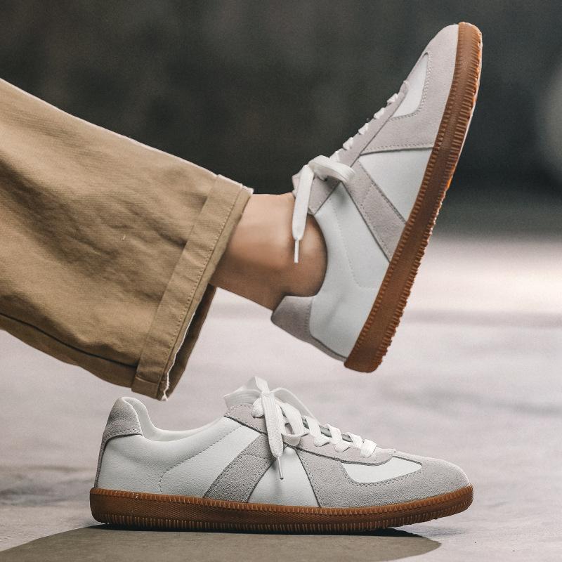 Forrest Gump Training Shoes German Training Shoes Men'S White Retro Versatile Commuter White Shoes Flat