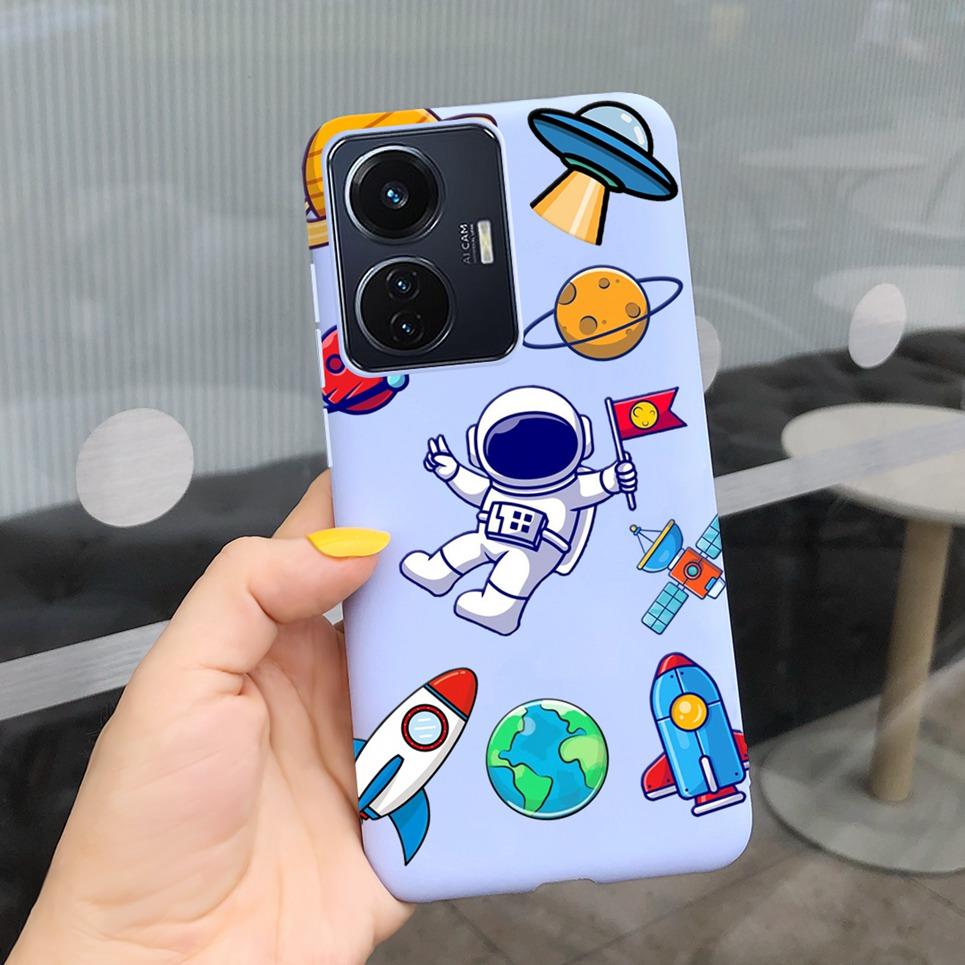 Cute Animal Cartoon Case For Vivo Y55 4G 5G Cases Luxury Silicone Cover For Vivo Y75 4G 5G Fundas Silicone Cool Style Bumper