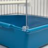 Hanging Bird Bathing Container Clear Plastic Bathtub Bird Pool Bird Cage Bathroom for Garden Birds and Small Pets