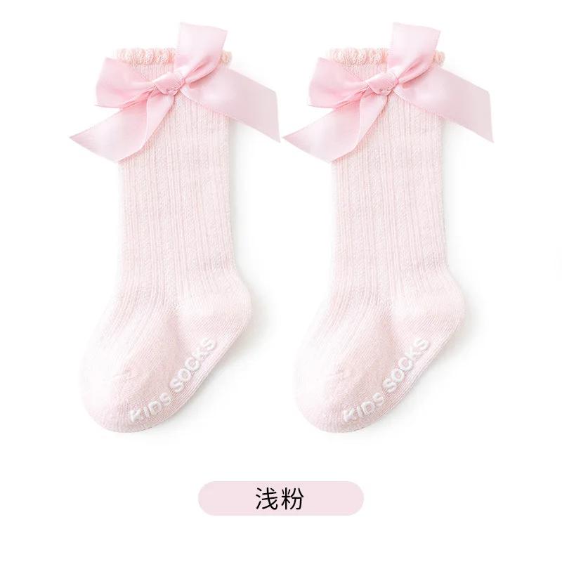 

Детские вещи Новорожденные девочки Принцесса Бант Носки Весна Осень Хлопок Детские носки Нескользящие чулки Младенческие аксессуары Одежда 0-1 Years (S)